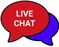 Live chat red blue-purple