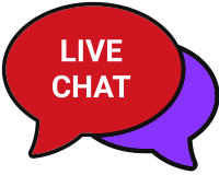 Live chat red and purple 