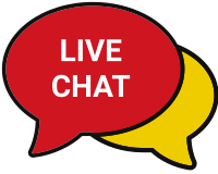 Live chat red yellow bubbles