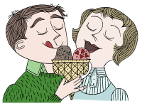 Enjoying Ice Cream - Colour Remix