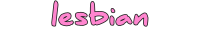 Lesbian word in pink text
