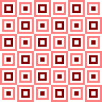 Chessboard made out of set of squares