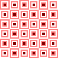 Chessboard made out of set of squares