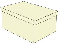shoebox or records box