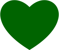 Dark green heart 💚 