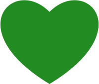 Forest green heart 💚