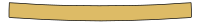 Thin gold banner curve
