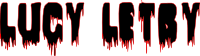 Lucy Letby red black text