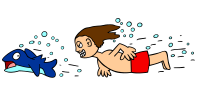 Man Chasing Fish