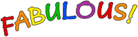 Fabulous rainbow wordart