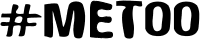 #metoo text thick black font