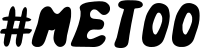 #METOO hashtag in capitals 