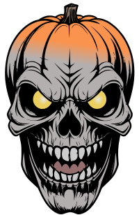 Jack-o-lantern Skull - Colour Remix