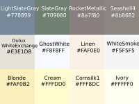 neutral gray white color palette