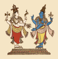Vishnu and Shiva