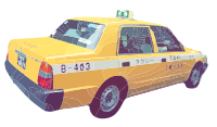 Japan Yellow Taxi