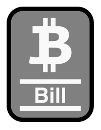 Bitcoin Bill Icon