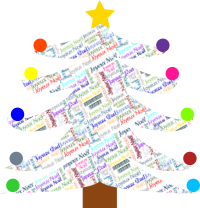 Sapin de Noël multicolore