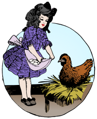 Kid and Chicken - Colour