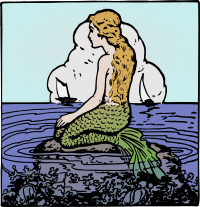 Mermaid on the Coast - Colour Remix