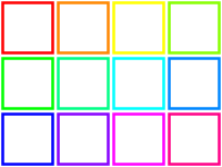 Color Printer Testpage with thinner lines