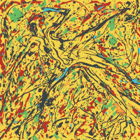 Abstract Yellow Splatter