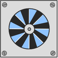 Ventilation fan heat sink pump