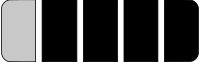 Start Progress Bar 1 out of 5 gray