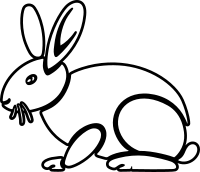 Simple Rabbit Optimized Outline