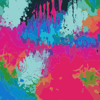 Big Rainbow Splatters
