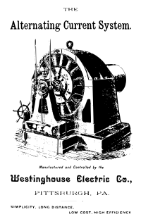 Westinghouse The alternating current system