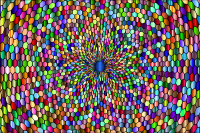 Hexagonal Distortion Background Chromatic