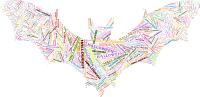 Halloween Bat Typography