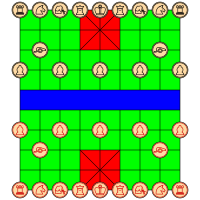 Chastity's Chinese Chess Set A.K.A. Xiangqi with Westernized pieces