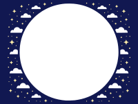 Cloudy Night Sky Frame