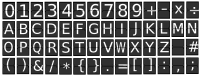 Rotating characters for mechanical sign