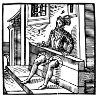 Man in Stocks