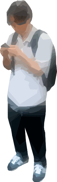 Standing With Phone Filled Gaps