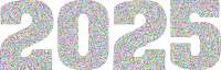 2025 Typography Triangular Colorful 2