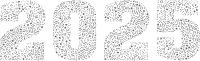 2025 Musical Notes Typography