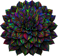 AI Generated Dahlia 2 Polyprismatic