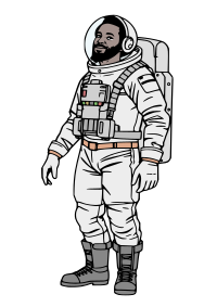 Bearded Astronaut