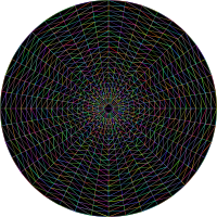 Triangularized Geometric Mandala Polyprismatic