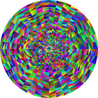 Triangularized Geometric Mandala 2 Colorful