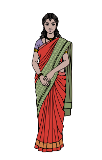 Indian Woman in a Sari