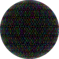 Seamless Pattern 411 Polyprismatic Sphere