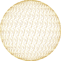 Seamless Pattern 387 Gold Sphere