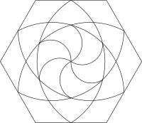 Hex Tile Line Art