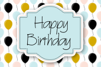 Happy birthday card