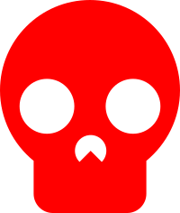 Minimal Red Skull